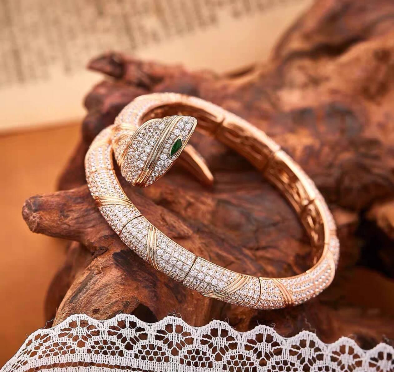 [AURORA]HAUTE COUTURE GOLD SERPENTI BRACELET