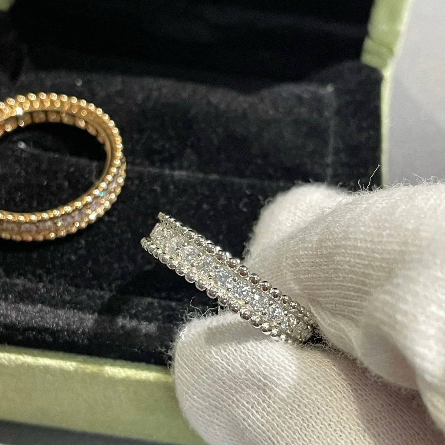 [basloveJW]PERLEE DIAMANT ROSÉGOLDRING