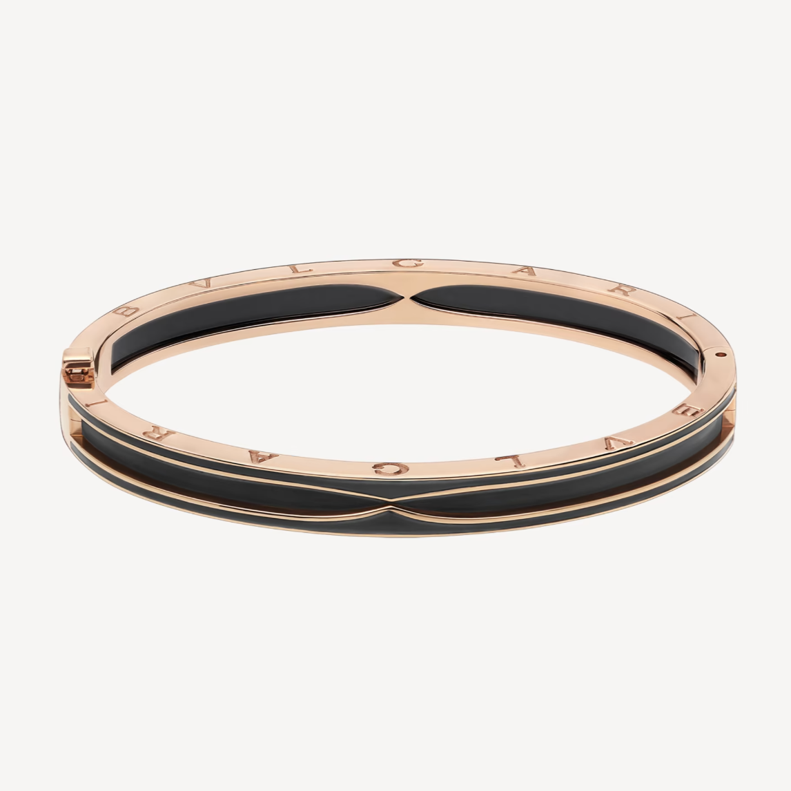 [AURORA]ZERO 1 ピンクゴールド マットブラックセラミックブレスレット