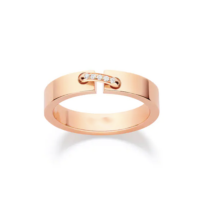 [AURORA]ALLIANCE LIENS VIDENCE DIAMANT 4MM RING