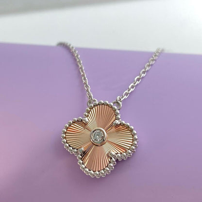 [basloveJW]CLOVER 15MM DIAMANT-LASER-HALSKETTE - WEIHNACHTEN 2024 SONDEREDITION