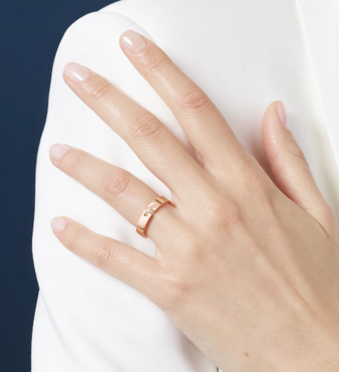[AURORA]ALLIANCE LIENS VIDENCE DIAMANT 4MM RING
