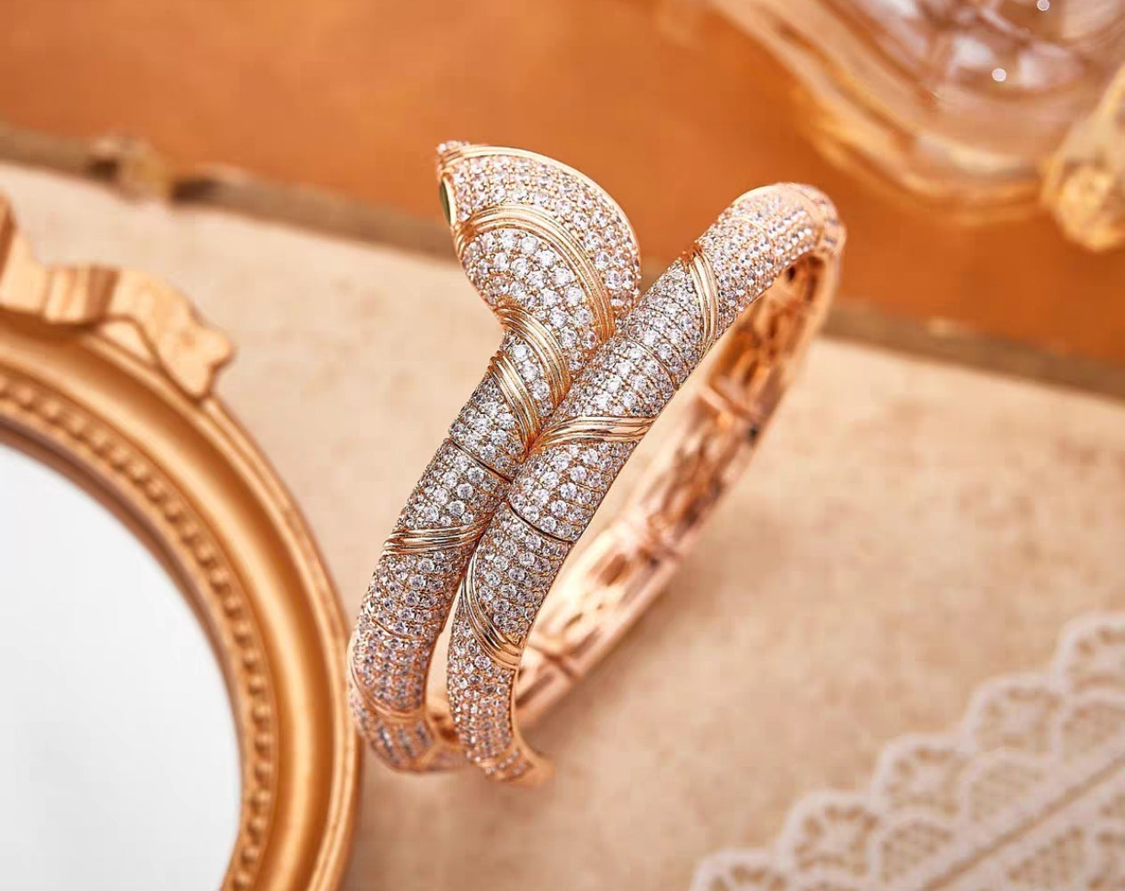 [AURORA]HAUTE COUTURE GOLD SERPENTI BRACELET
