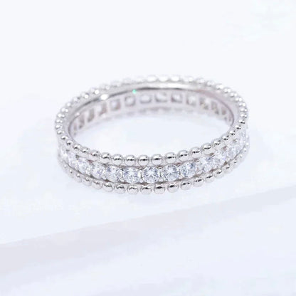 [basloveJW]PERLEE DIAMANT SILBERRING
