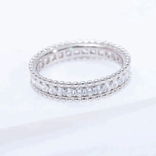 [basloveJW]PERLEE DIAMANT SILBERRING