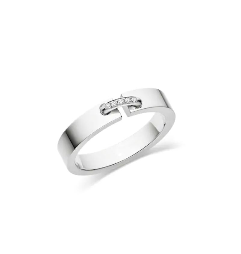 [AURORA]ALLIANCE LIENS VIDENCE DIAMANT 4MM RING