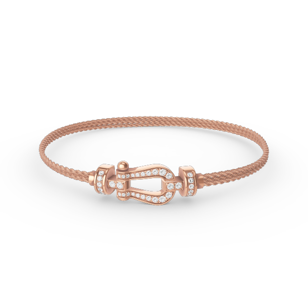 [AURORA]FORCE KLEINES HUFEISEN-DIAMANTKETTEN-SEILARMBAND