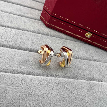 [AURORA]TRINITY TRICOLOR EARRINGS