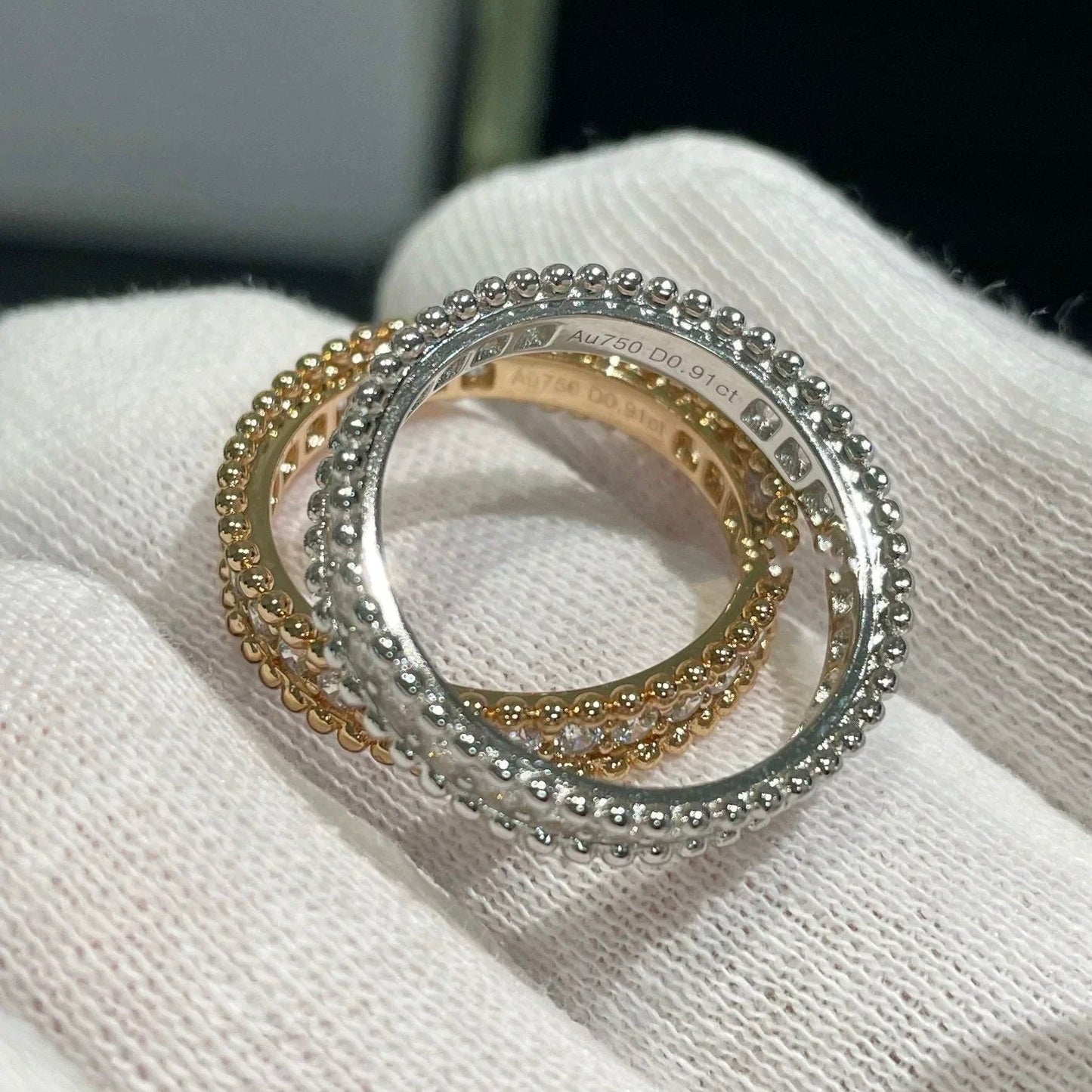[basloveJW]PERLEE DIAMANT ROSÉGOLDRING