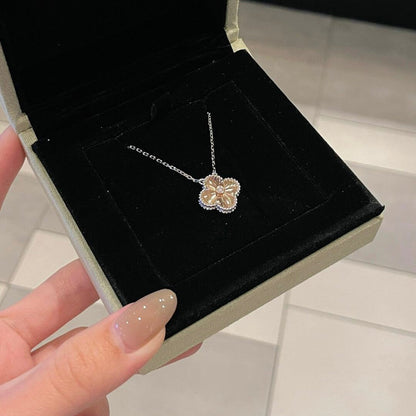 [basloveJW]CLOVER 15MM DIAMANT-LASER-HALSKETTE - WEIHNACHTEN 2024 SONDEREDITION