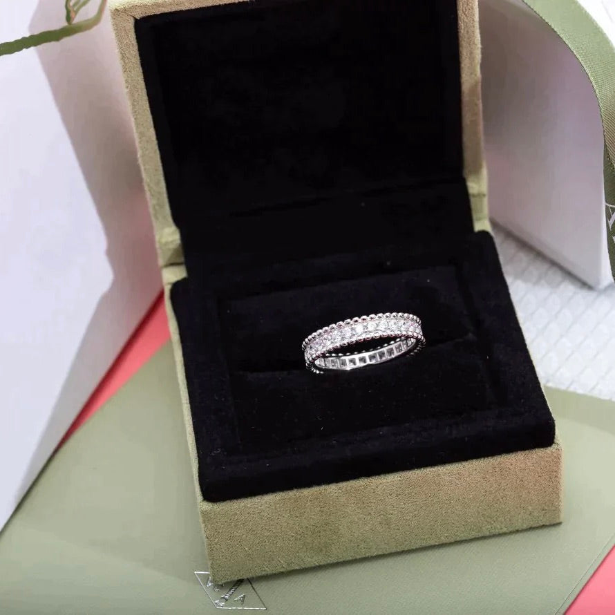 [basloveJW]PERLEE DIAMANT SILBERRING