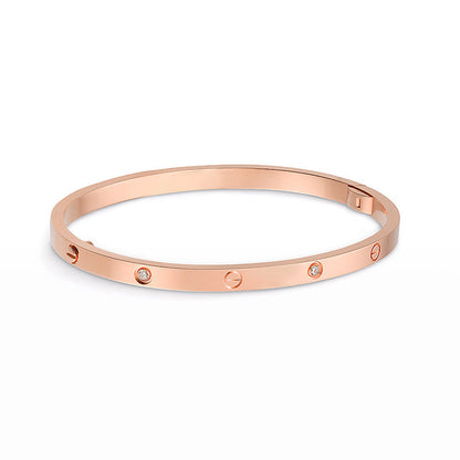 [AURORA]LOVE BRACELET 3.65MM 6 DIAMONDS