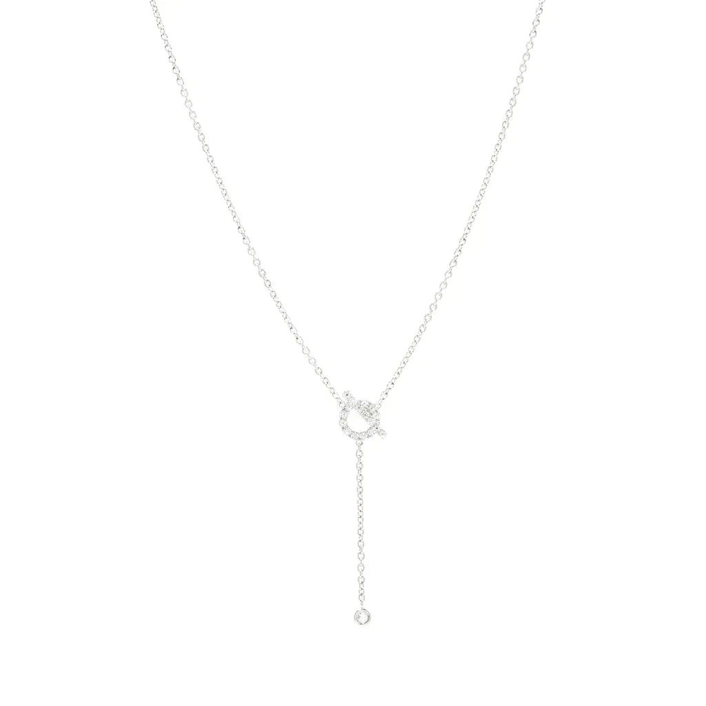 [AURORA]FINESSE SILBER DIAMANT HALSKETTE