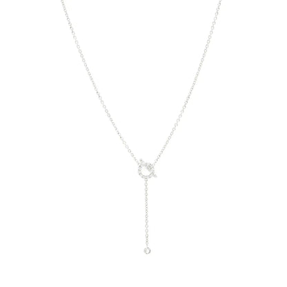 [AURORA]FINESSE SILBER DIAMANT HALSKETTE
