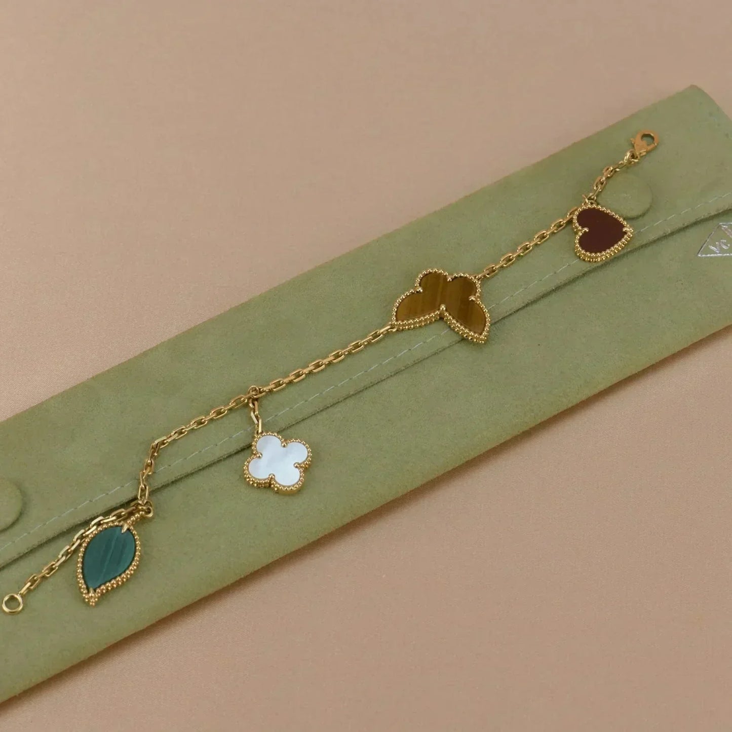 [basloveJW] GOLDARMBAND „GLÜCK FRÜHLING 5“ 