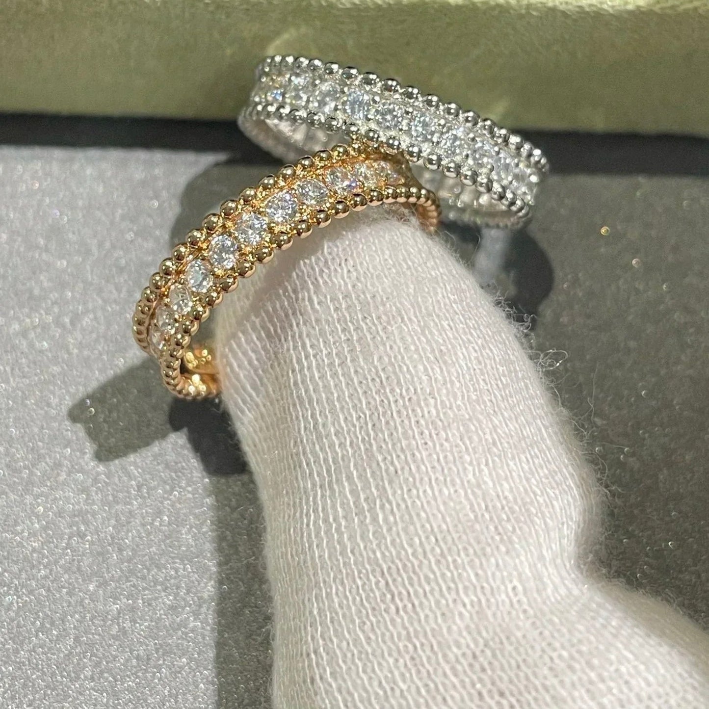 [basloveJW]PERLEE DIAMANT ROSÉGOLDRING