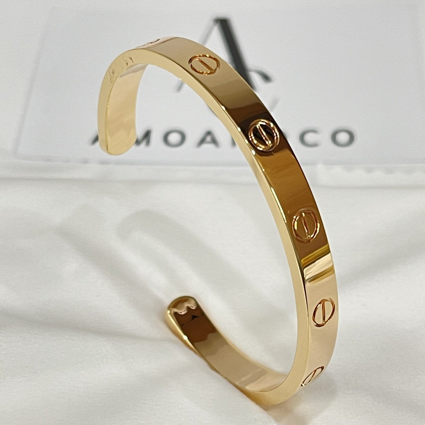 [AURORA]LOVE BRACELET 6.1MM OPEN CUFF