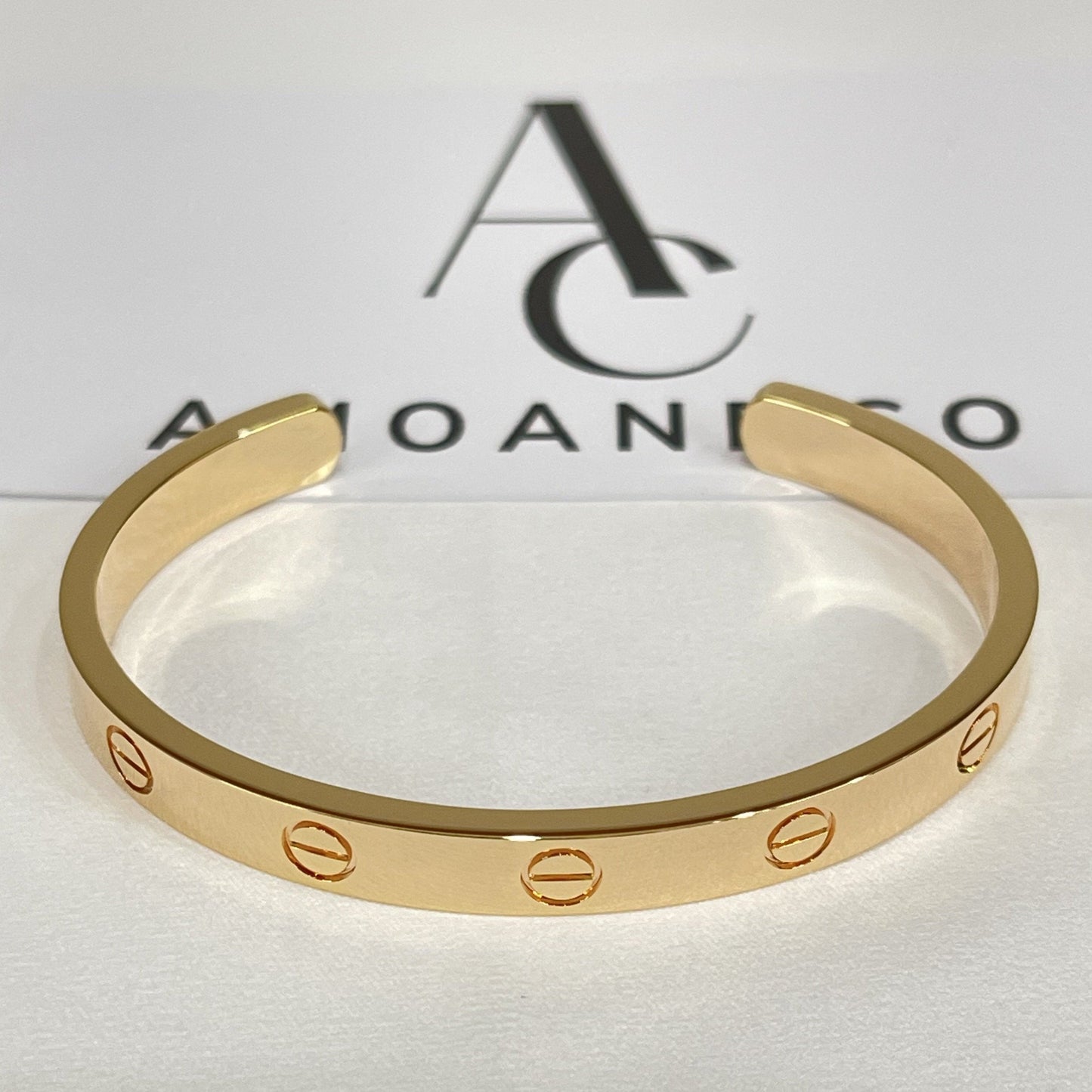 [AURORA]LOVE BRACELET 6.1MM OPEN CUFF
