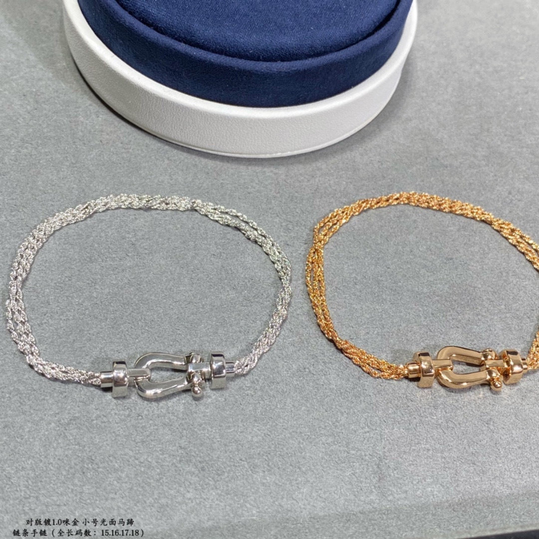 [AURORA]FORCE KLEINES HUFEISEN-DIAMANTKETTEN-SEILARMBAND
