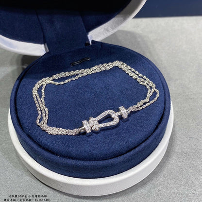 [AURORA]FORCE KLEINES HUFEISEN-DIAMANTKETTEN-SEILARMBAND