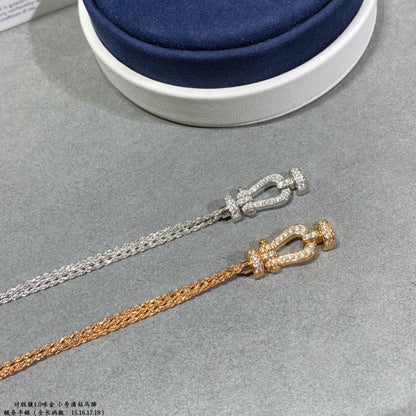 [AURORA]FORCE KLEINES HUFEISEN-DIAMANTKETTEN-SEILARMBAND