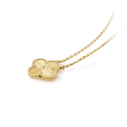 [AURORA]CLOVER 15MM LASER NECKLACE