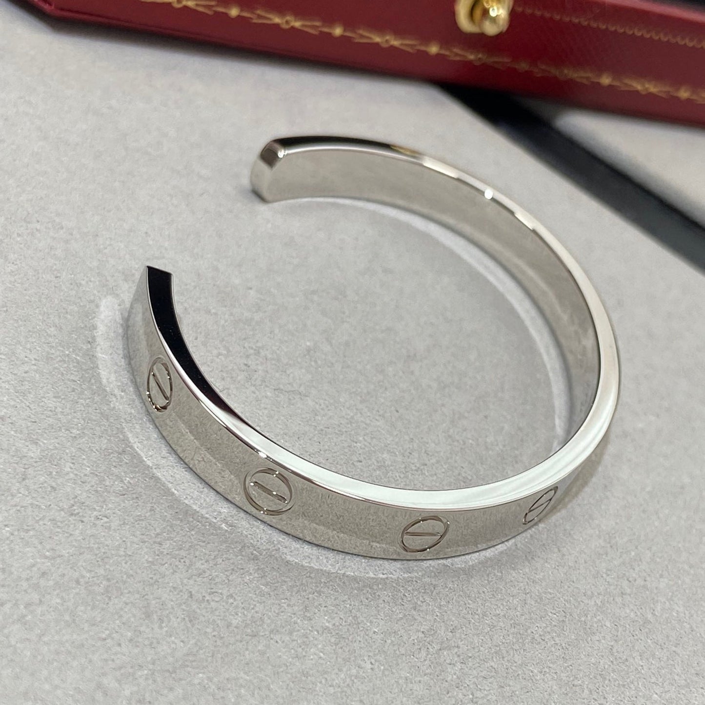 [AURORA] LIEBESARMBAND 6,1 MM 1 DIAMANT OFFENE MANSCHETTE 
