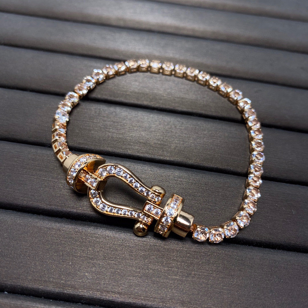 [AURORA]FORCE HORSESHOE DIAMOND TENNISARMBAND