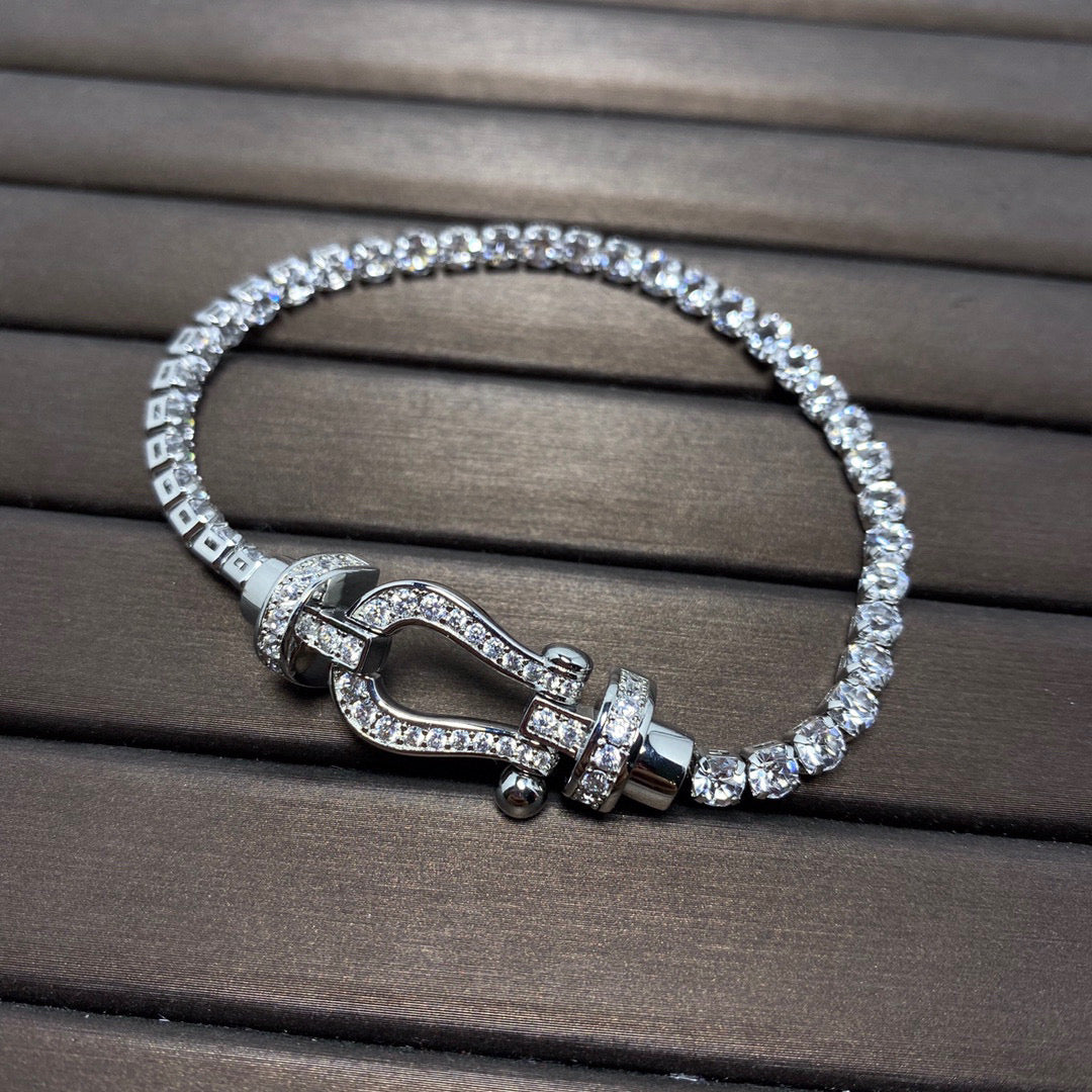 [AURORA]FORCE HORSESHOE DIAMOND TENNISARMBAND