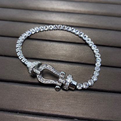 [AURORA]FORCE HORSESHOE DIAMOND TENNISARMBAND