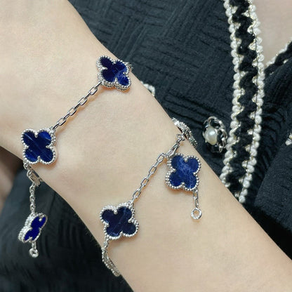 [basloveJW] KLEEBLATT 5 MOTIV PIETERSIT SILBERARMBAND 