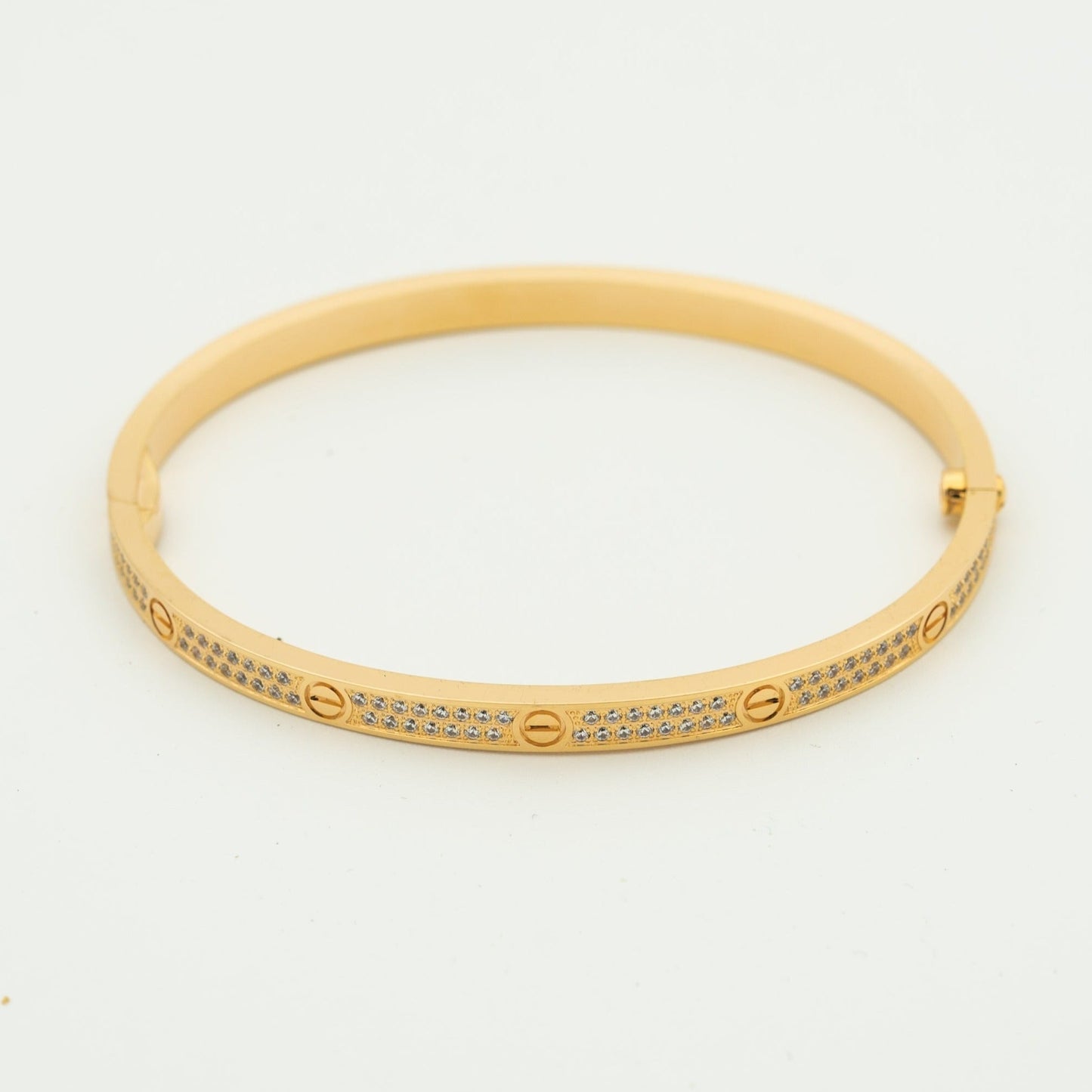 [AURORA] LIEBESARMBAND 3,65 MM MIT DIAMANTEN BESETZT