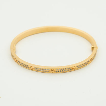 [AURORA] LIEBESARMBAND 3,65 MM MIT DIAMANTEN BESETZT