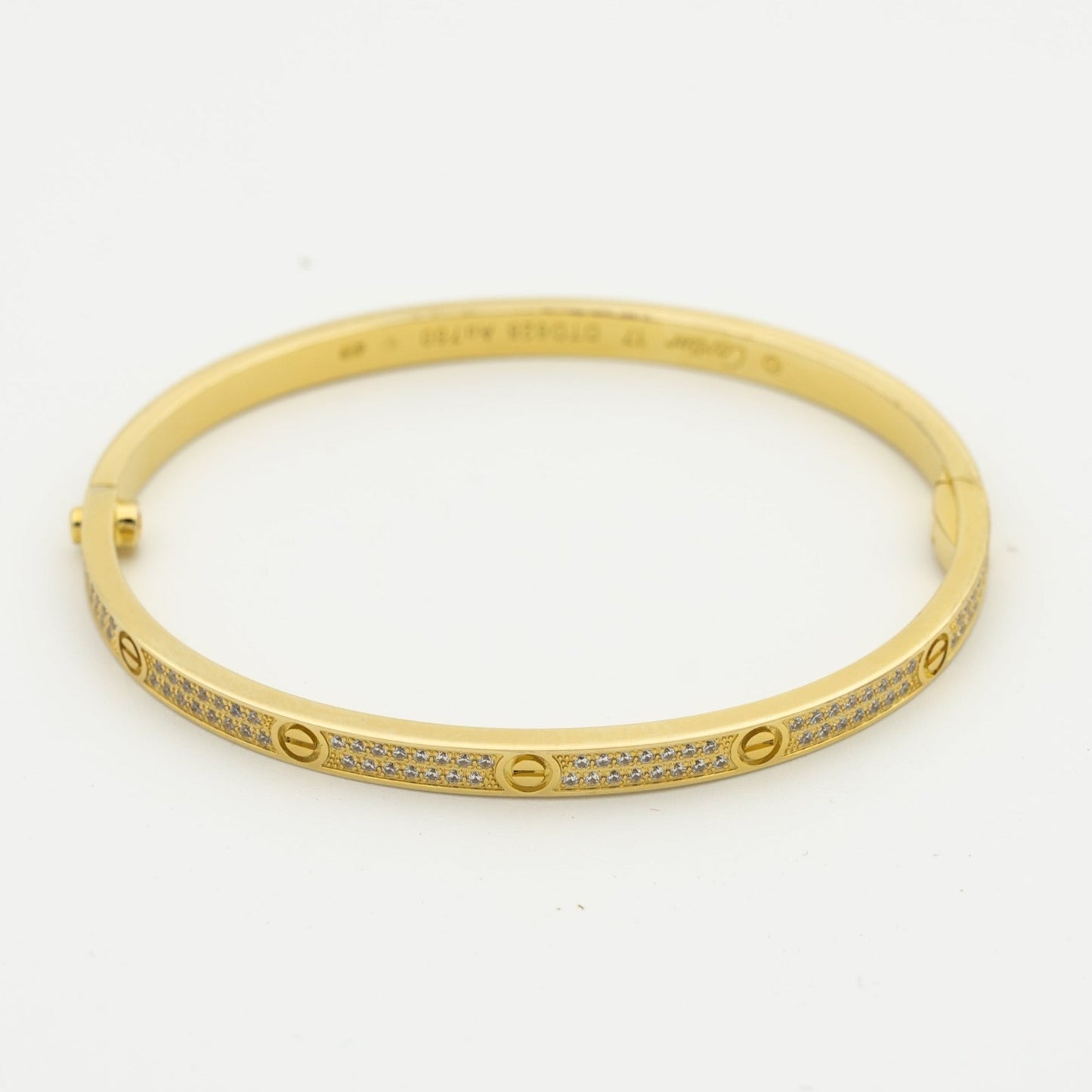 [AURORA]LOVE BRACELET 3.65MM DIAMOND-PAVED SILVER
