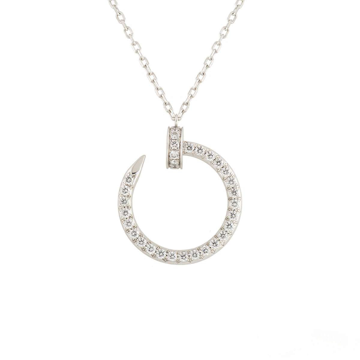 [AURORA]JUSTE HALSKETTE SILBER DIAMANTEN 