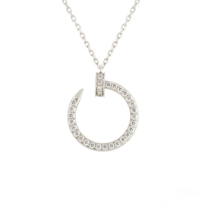 [AURORA]JUSTE HALSKETTE SILBER DIAMANTEN 