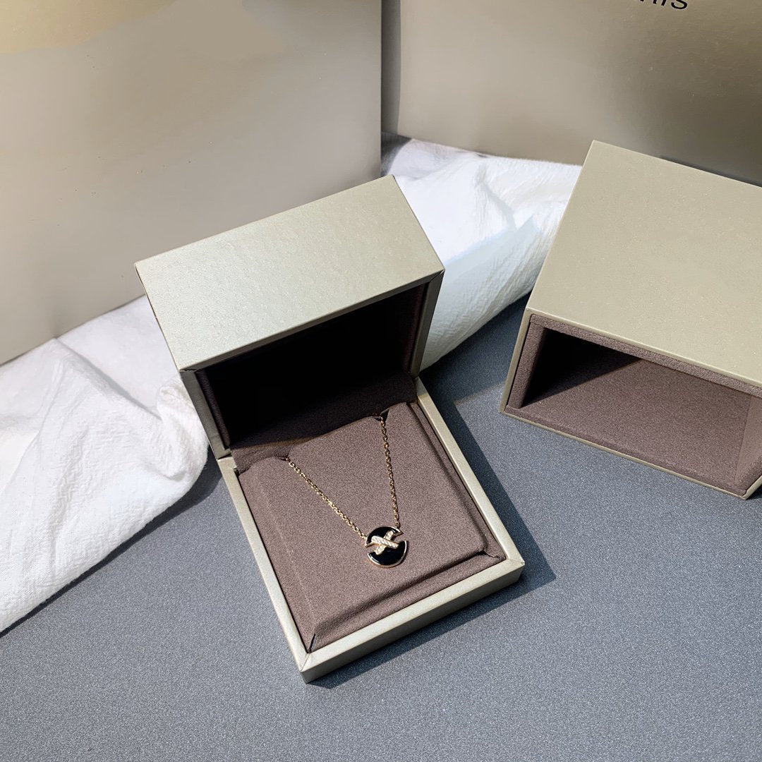 [AURORA]JEUX DE PINK GOLD DIAMOND NECKLACE