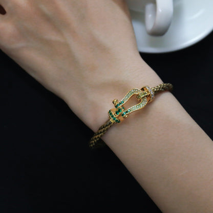 [AURORA]FORCE 10 GOLD GRÜNE DIAMANTEN GEPAART