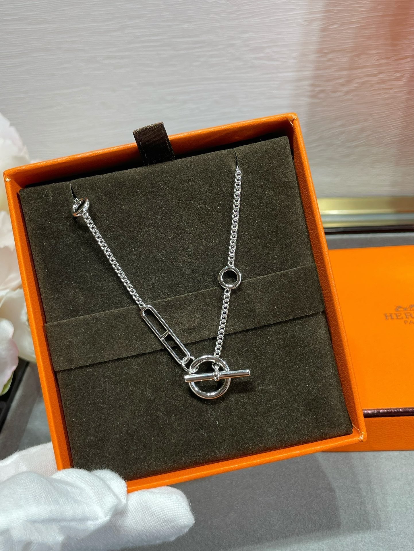 [AURORA]HM STERLING CHAINE D'ANCRE HERZ