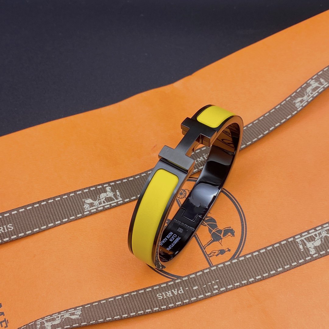 [AURORA]CLIC HM SO BLACK YELLOW BRACELET
