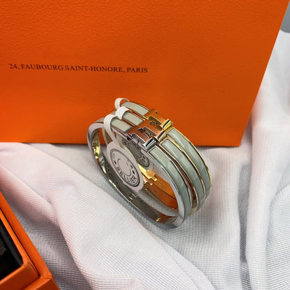 [AURORA]CLASSIC HM CLIC GRÜN 8MM EMAILLE ARMBAND