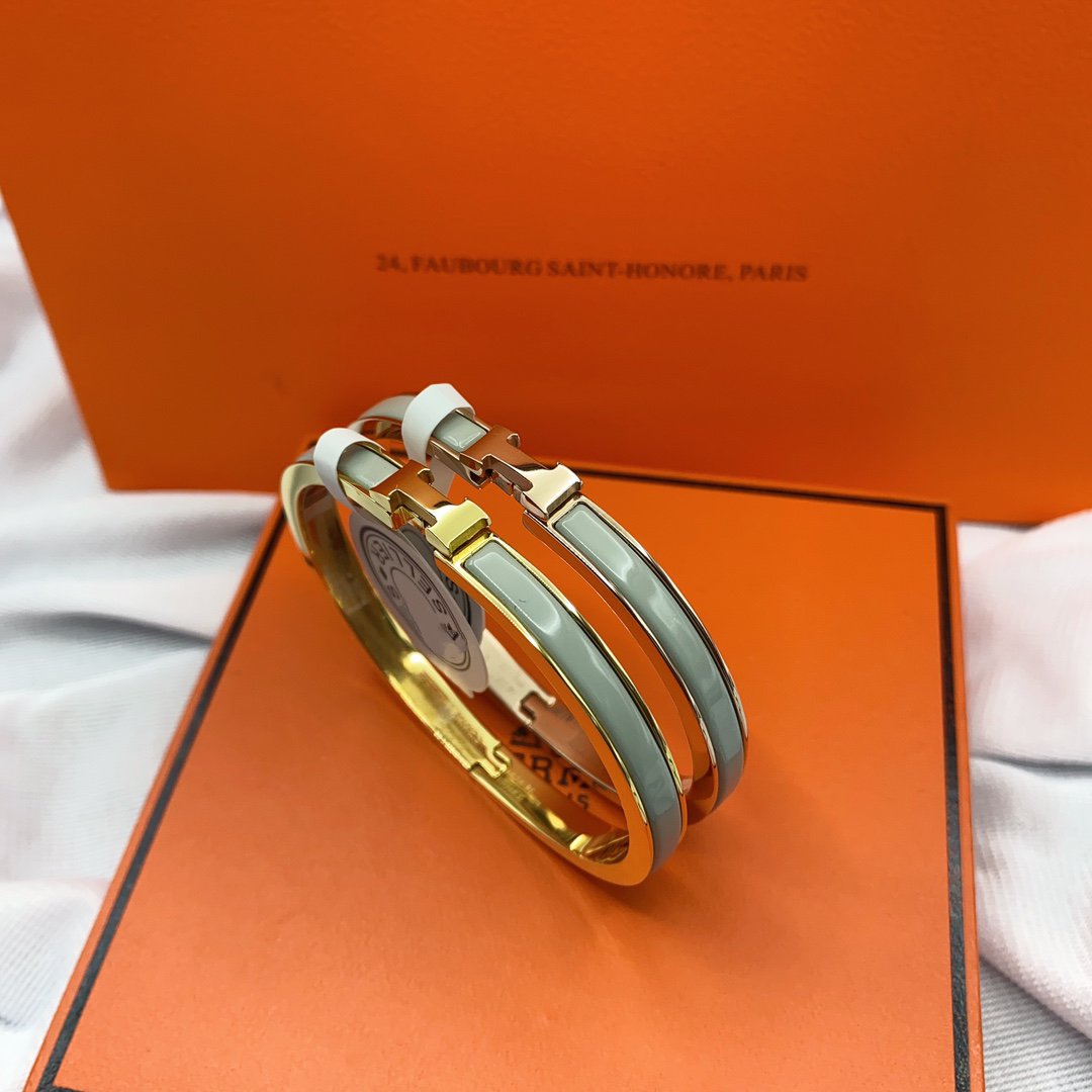 [AURORA]CLASSIC HM CLIC GRÜN 8MM EMAILLE ARMBAND