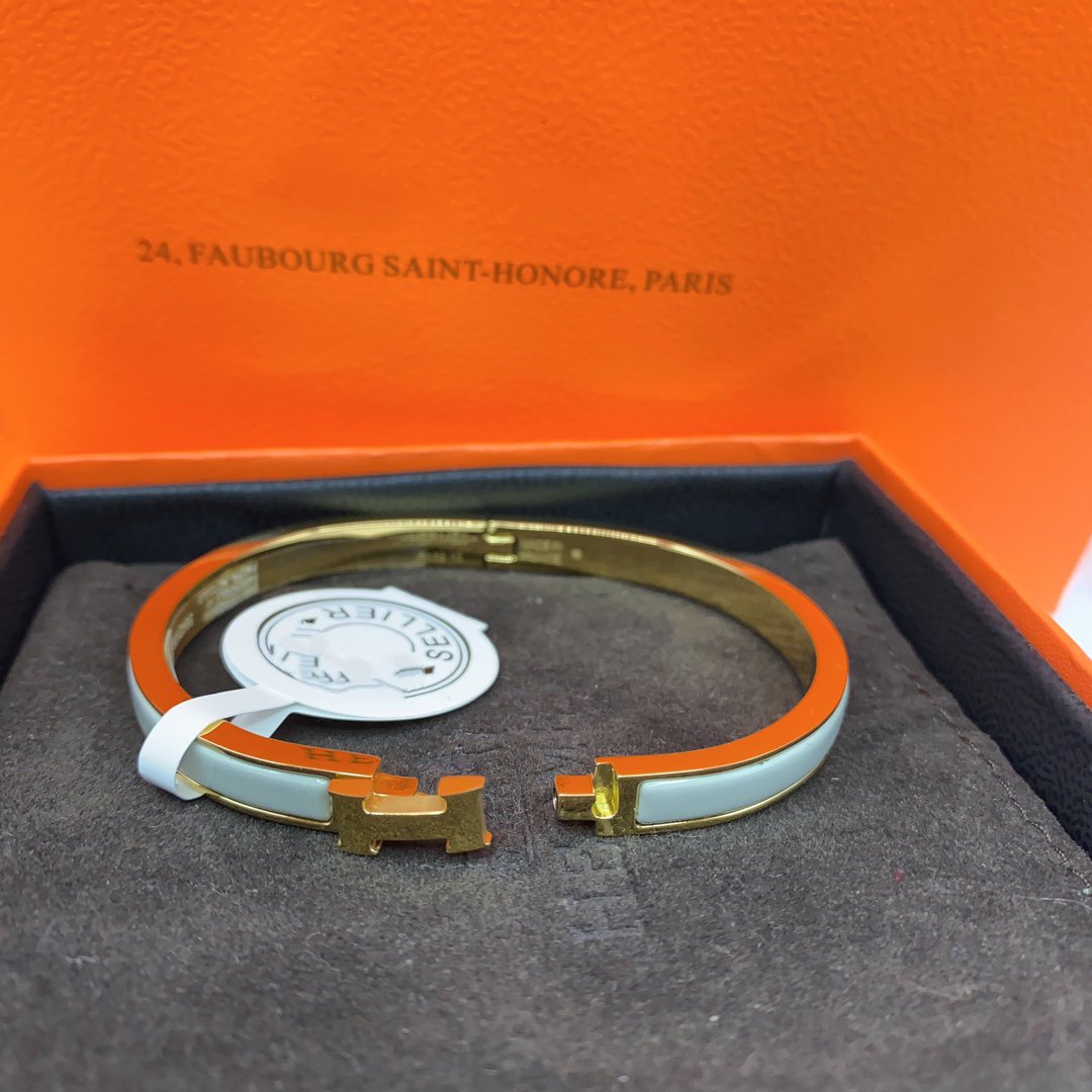 [AURORA]CLASSIC HM CLIC GRÜN 8MM EMAILLE ARMBAND