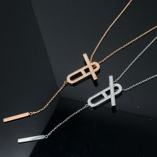 [AURORA]HM HALSKETTE PLATIN ROSÉGOLD DIAMANT