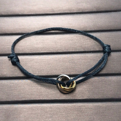 [AURORA]TRINITY THREE-COLOR THREE-RING BRACELET