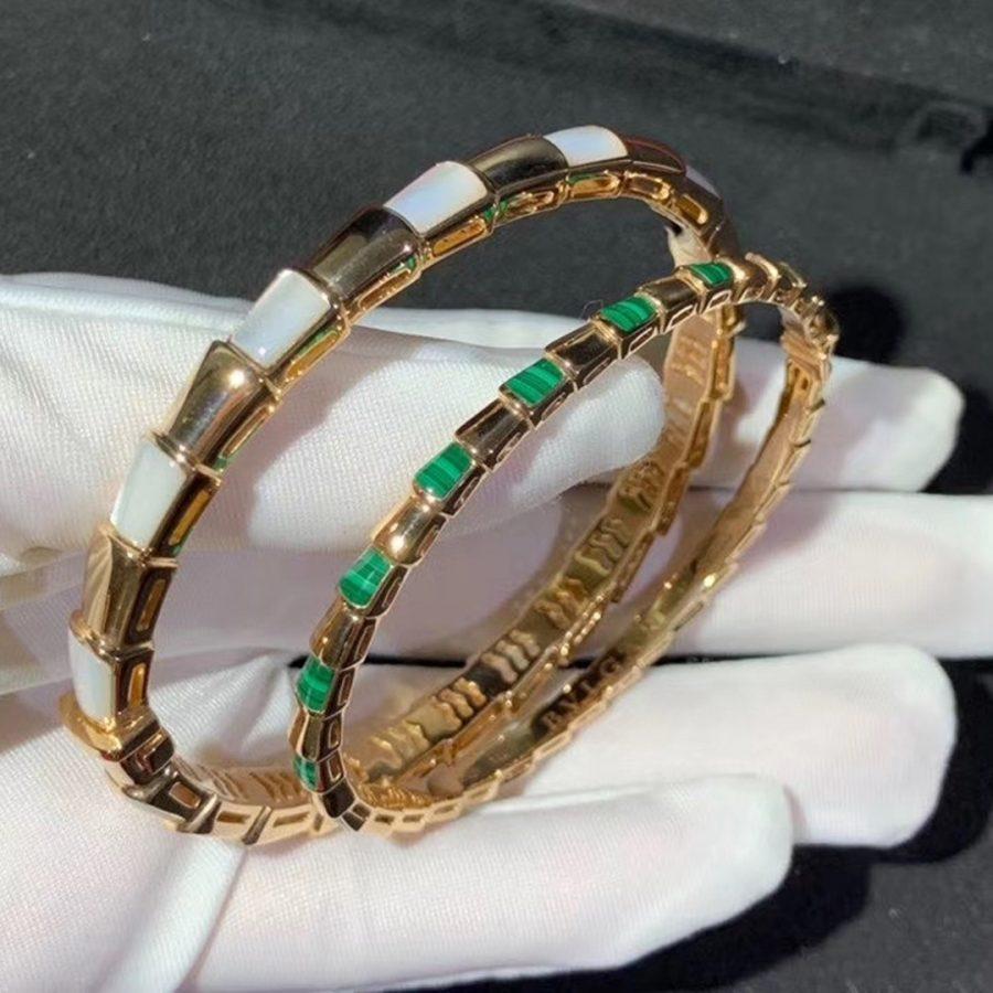 [AURORA]SERPENTI BRACELET PINK GOLD MOP