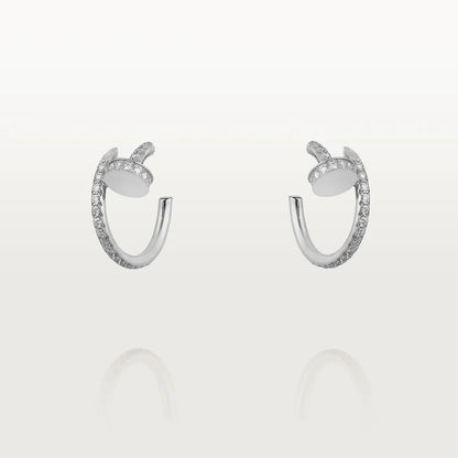 [AURORA]JUSTE EARRINGS 12.75MM SILVER DIAMOND