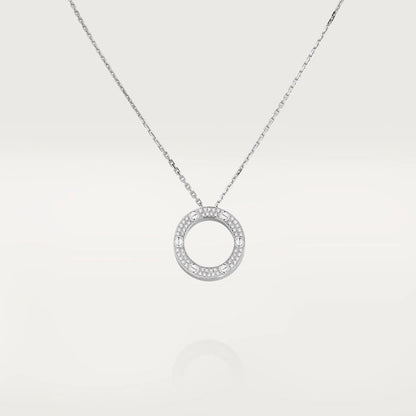 [AURORA]LIEBE HALSKETTE VERSTELLBAR SILBER