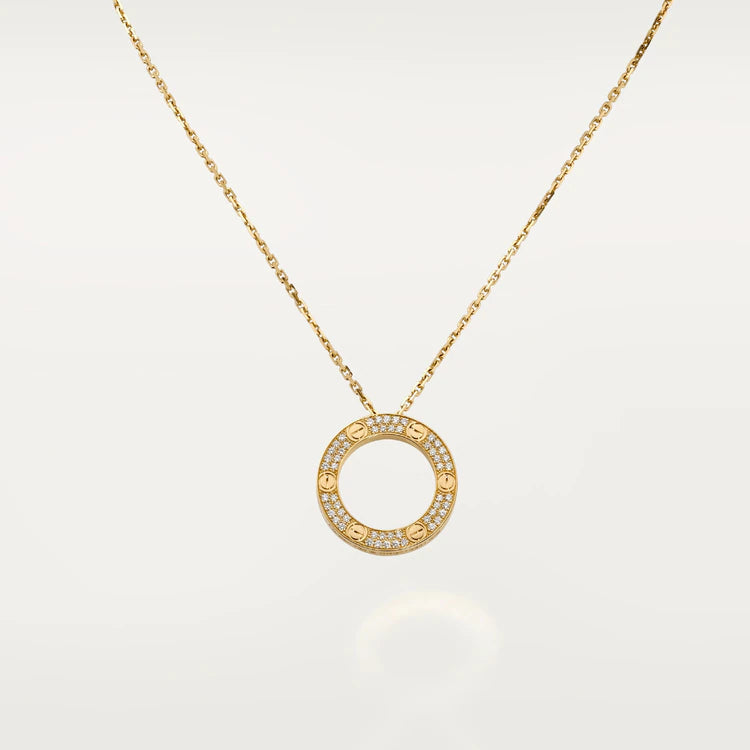 [AURORA]LOVE NECKLACE ADJUSTABLE ROSE GOLD