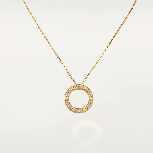 [AURORA]LOVE NECKLACE ADJUSTABLE ROSE GOLD